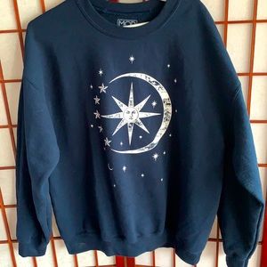 navy sweatshirt